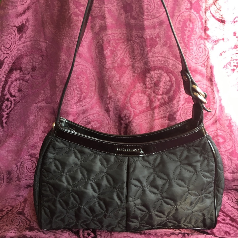 Vera Bradley Quilted Nylon/Patent Leather Bag NWOT